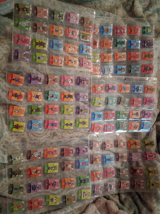 None Other - Bulk  Mini Animal Crossing NFC Cards - Colorful Assortment 214 Mixed Loy